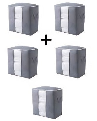 Pack of 6 Portable Clothes Storage Bags