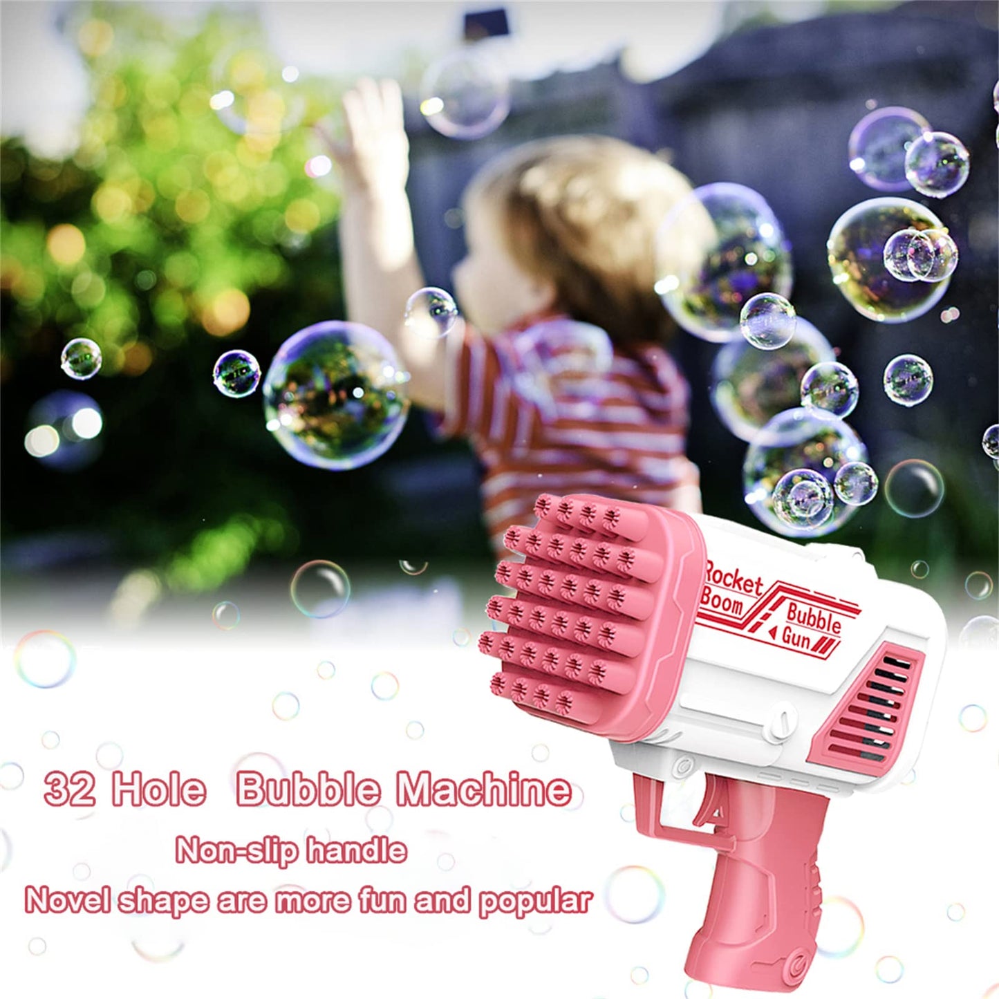 36 Holes Automatic Bubble Gun for Kids