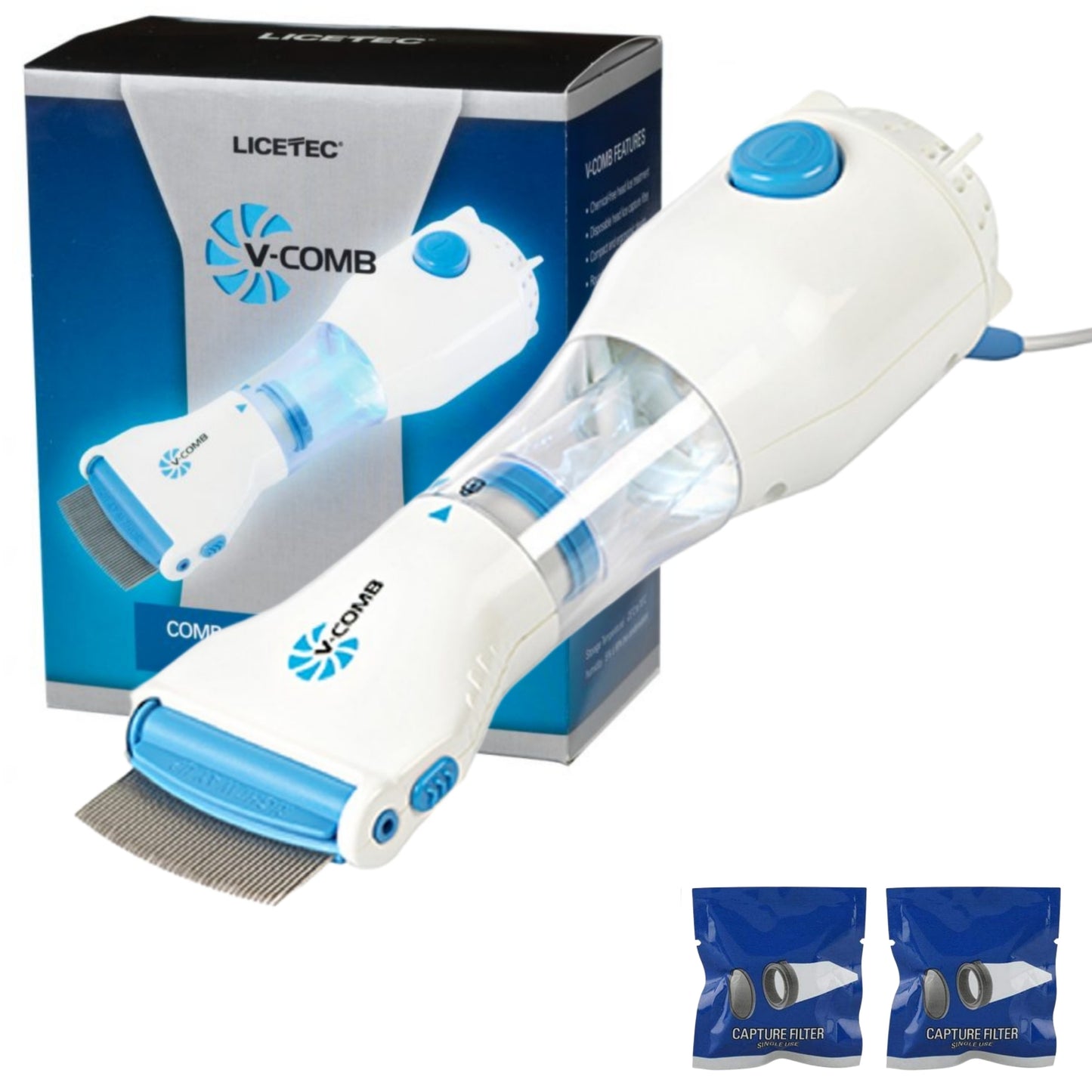 V Comb Head Lice Machine with 4 Filter