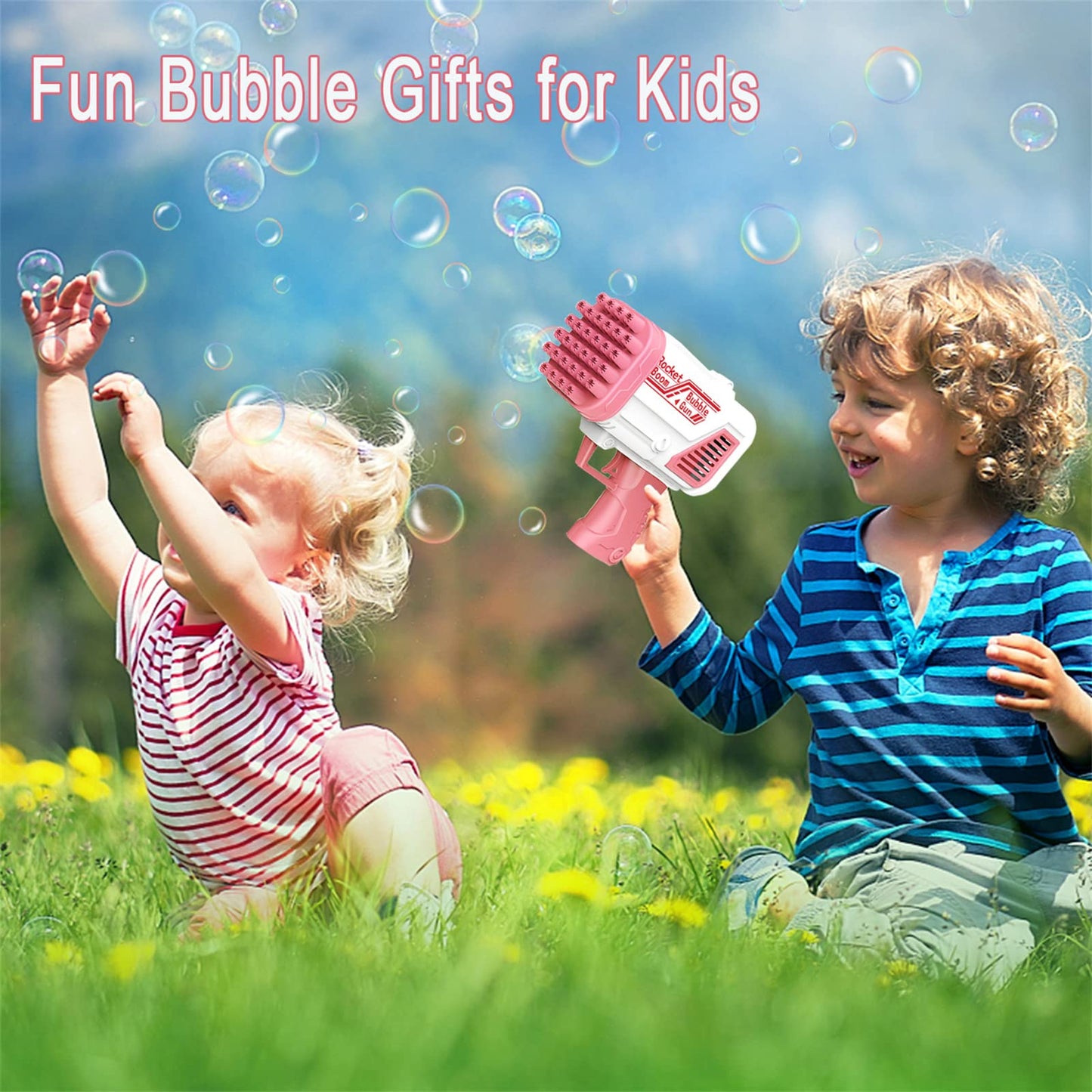 36 Holes Automatic Bubble Gun for Kids