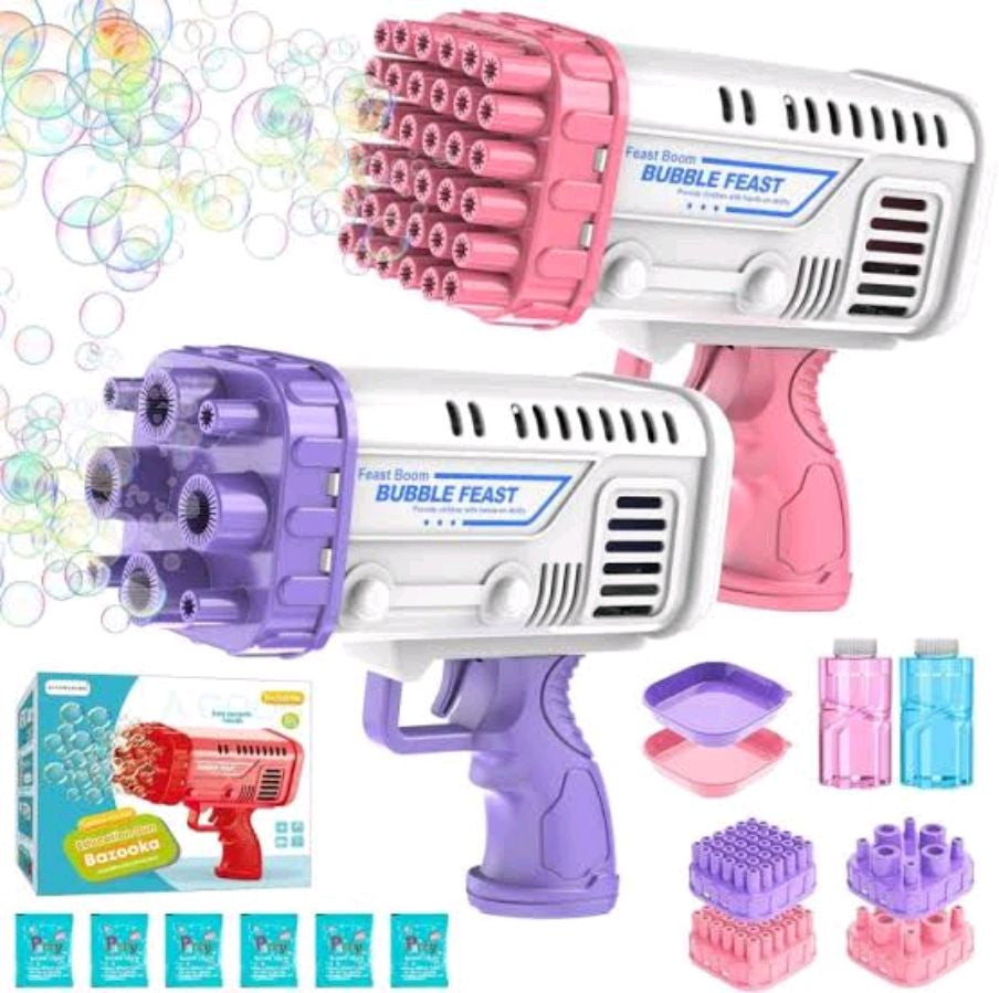 36 Holes Automatic Bubble Gun for Kids